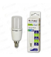 V-Tac Lampadina Led E14 8W Tubolare T37 Chip Samsung 6400K