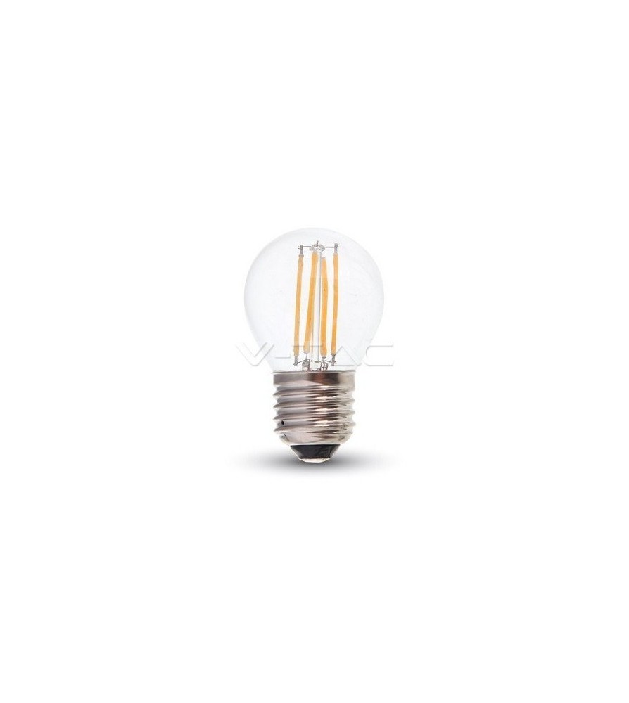 V-Tac Lampadina Led Bulbo Filamento 4W Attacco E27 4000K G45