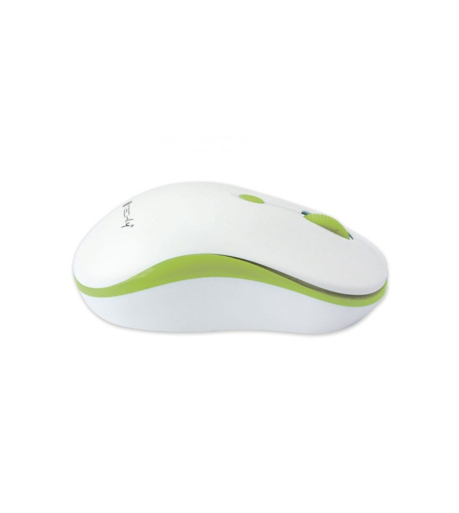 Techly Mouse Wireless 2.4GHz 800-1600 dpi Bianco/Verde