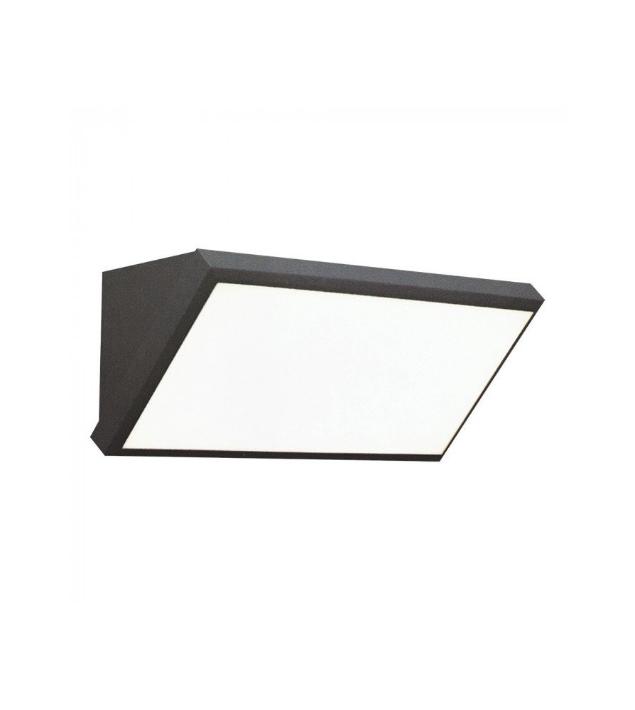 V-Tac Lampada Led da Muro Angolare 12W Colore Grigio 3000K IP65