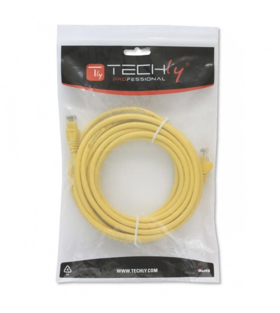 Cavo di rete Patch in CCA Cat.5E Giallo UTP 1m