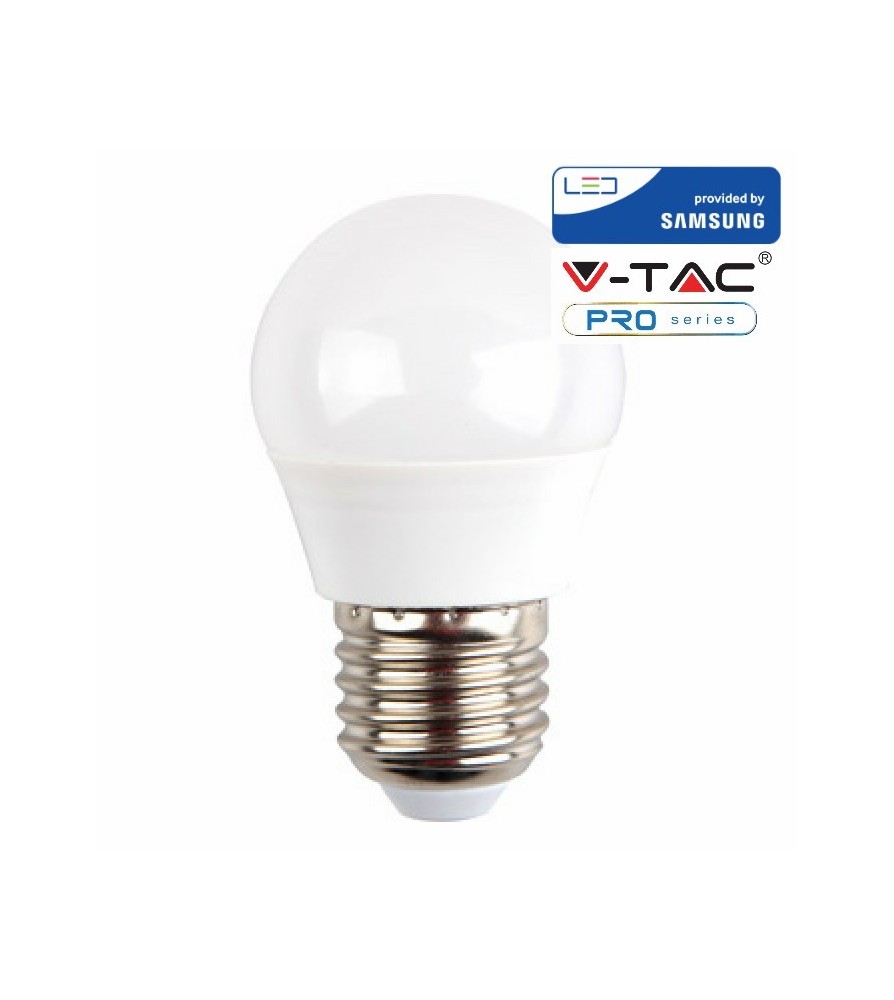 V-Tac Lampadina a Led Samsung Chip 4.5W E27 G45 Plastica 6400K A++