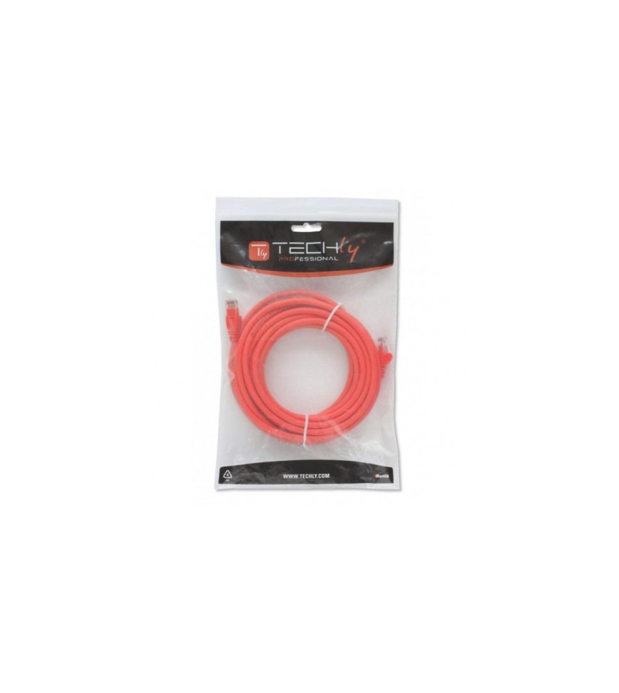 Cavo di rete Patch in CCA Cat.5E Rosso UTP 2m