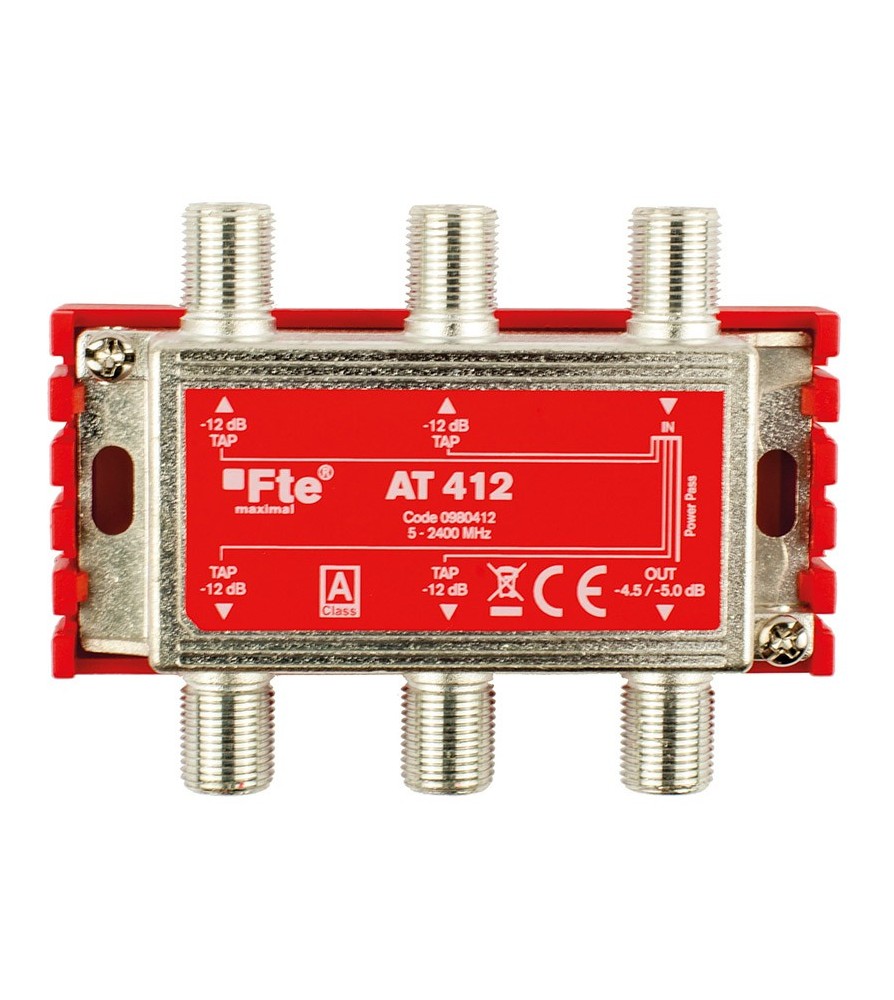 FTE derivatore blindato induttivo 4 vie classe A terrestre e satellitare attenuazione 12 DB