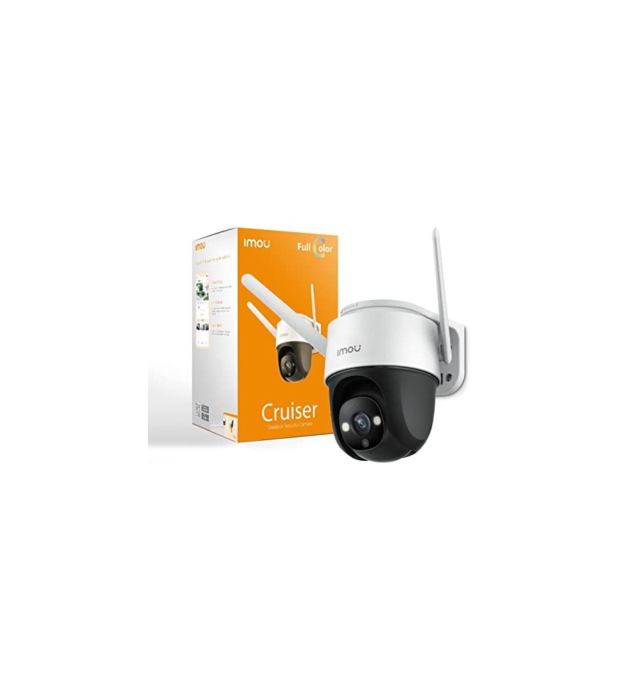 IMOU Telecamera Wifi Speed Dome con Visione Notturna a Colori, 1080P 2MP, Rotazione 355°, IP66.