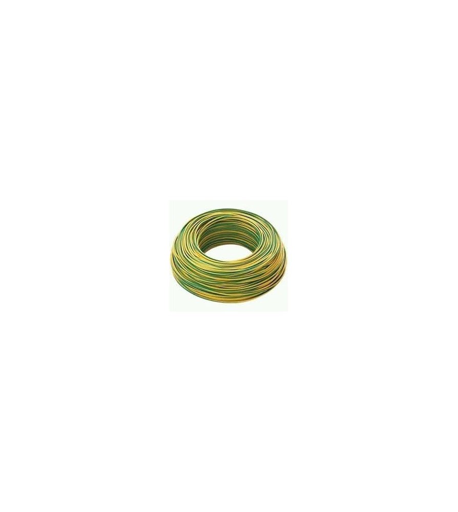 Cavo Unipolare Giallo Verde 4mm ( Prezzo al metro )