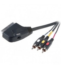 Cavo A/V Scart 3X RCA 2 Metri