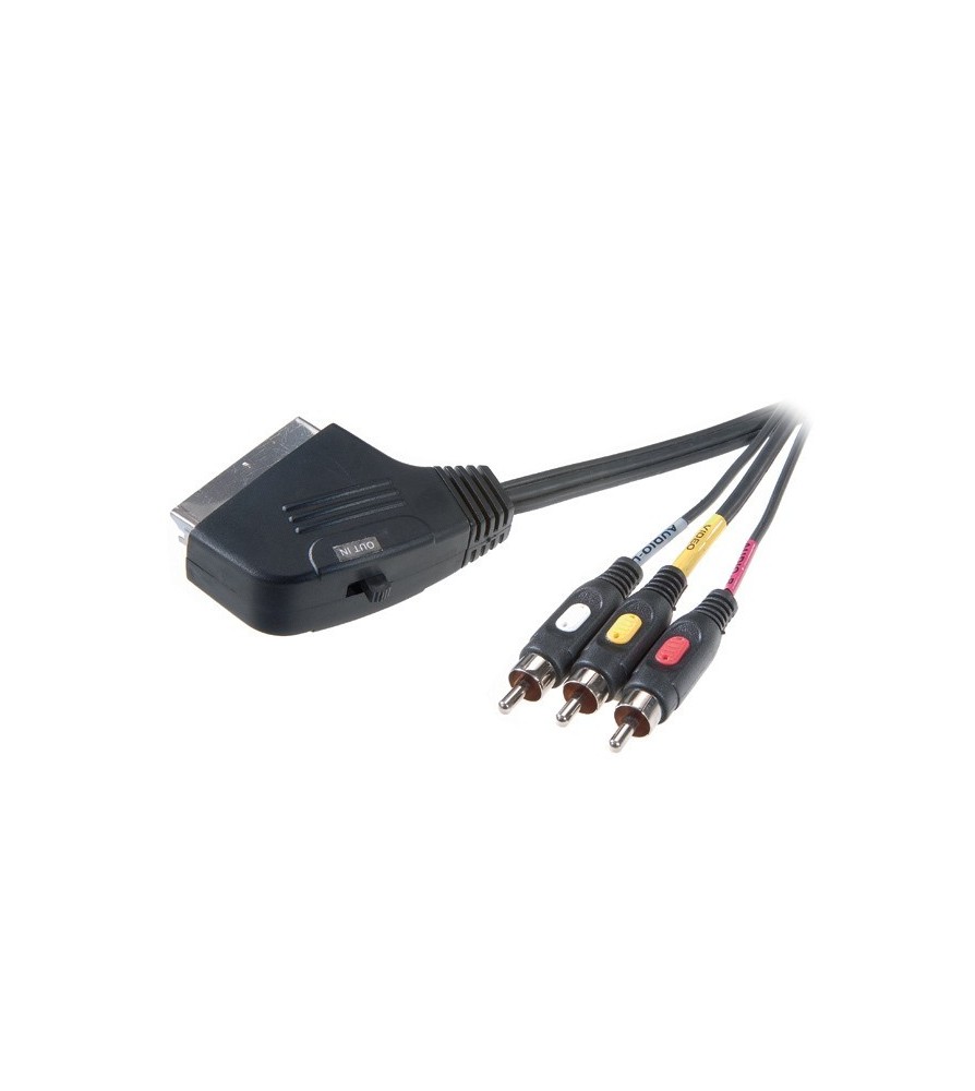 Cavo A/V Scart 3X RCA 2 Metri