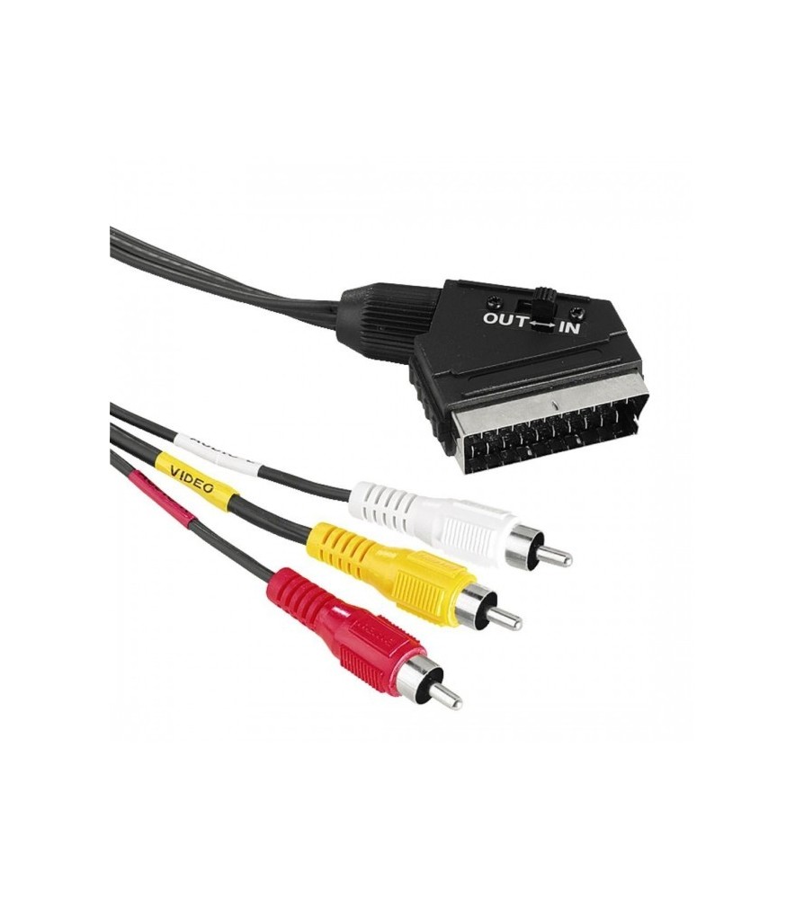 Cavo Audio video Scart RCA 2 Mt IN/Out