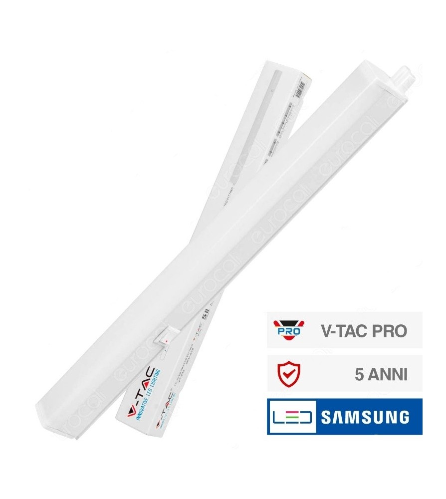 V-Tac Plafoniera tubo raccordabile 30Cm chip samsung 4W 6400K