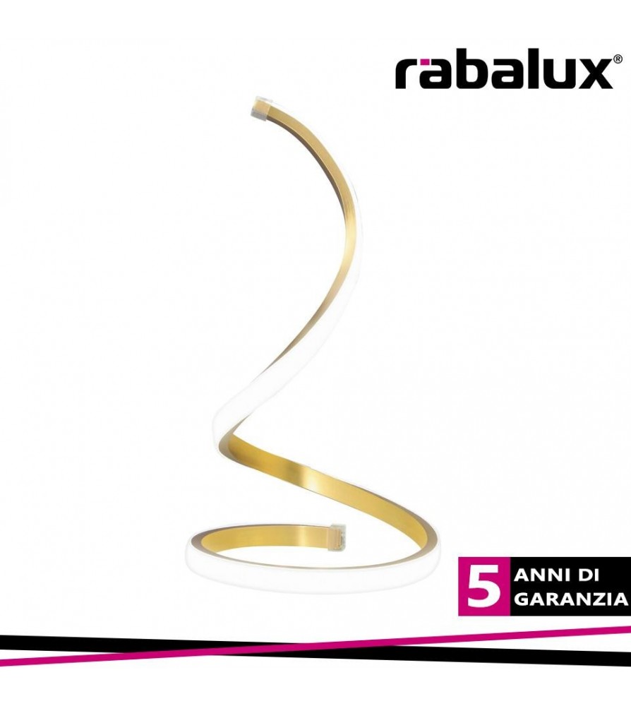 Rabalux Anais lampada da tavolo 4.8W con interruttore su filo oro