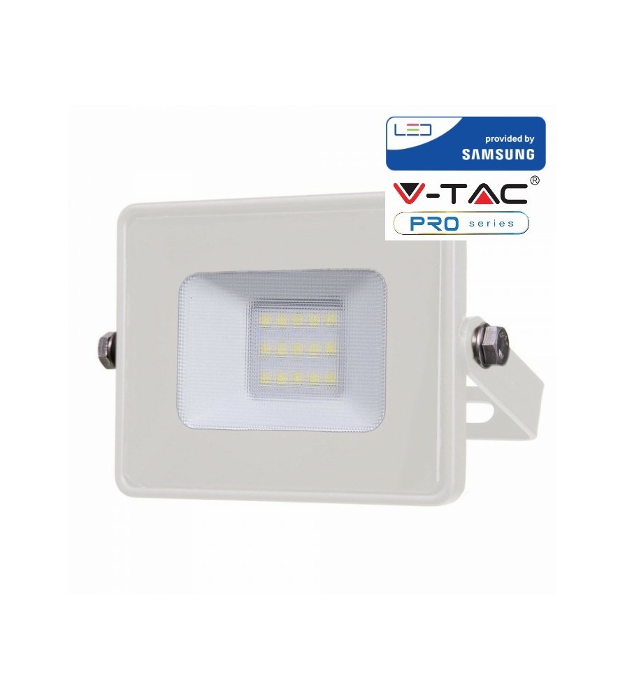 V-Tac Proiettore Led Chip Samsung 10W Bianco 4000K IP65