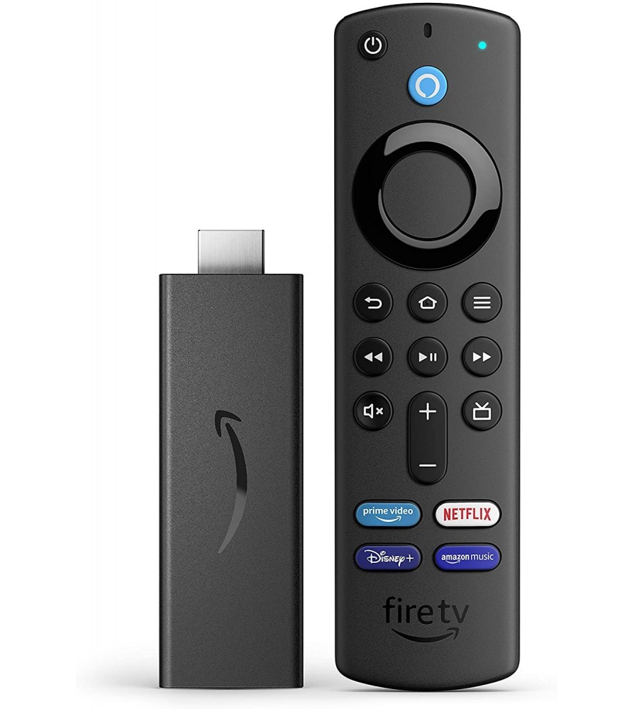 FireTV Stick con telecomando vocale Alexa (con comandi per la TV) | Streaming in HD | Modello 2021