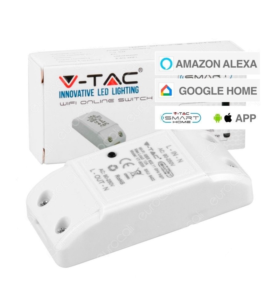 V-Tac Smart VT-5008 Interruttore Wi-Fi