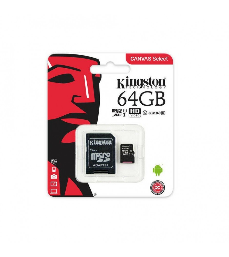 Kingston Micro SD SDHC 64gb Classe 10