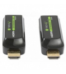 Techly Extender HDMI Compatto Full HD su Cavo Cat.6/6A/7 Max 60m Autoregolato