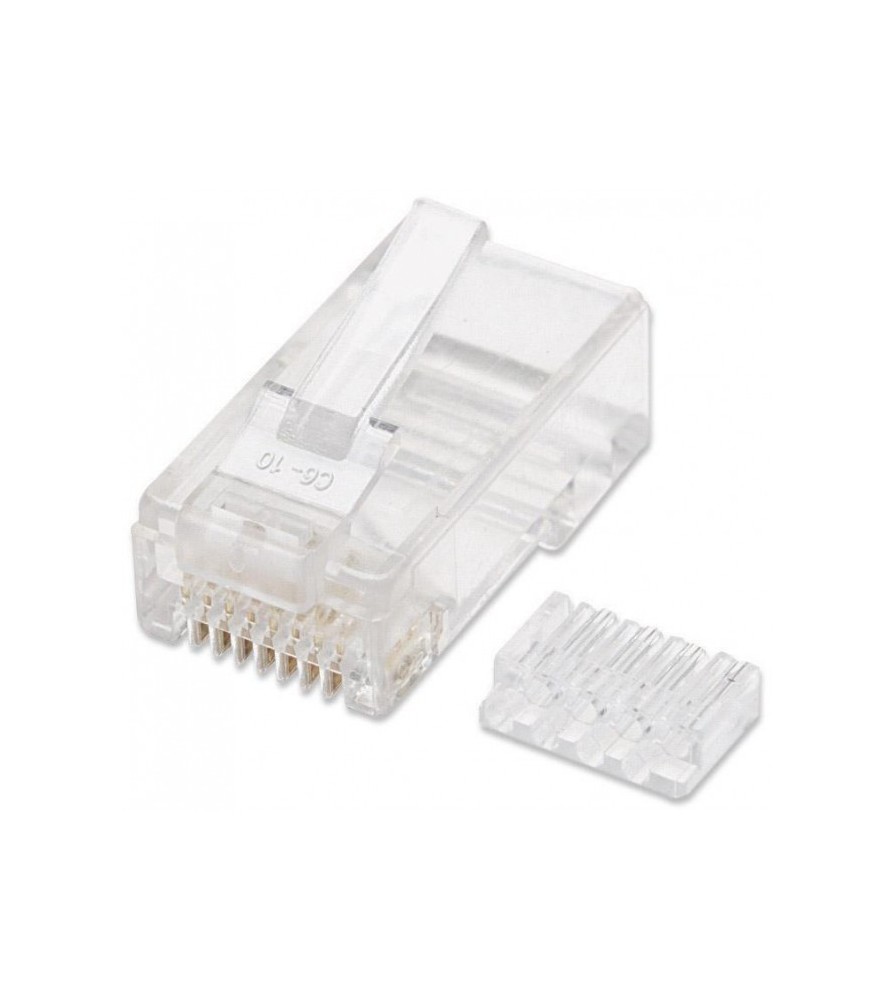 Plug RJ45 UTP Intellinet per Cavo Rigido Cat.6