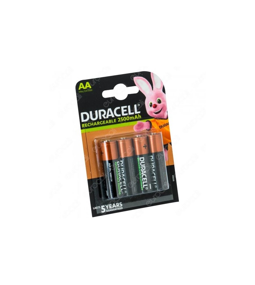 Duracell Ricaricabile Precaricata Stilo (AA) 2500 mAh