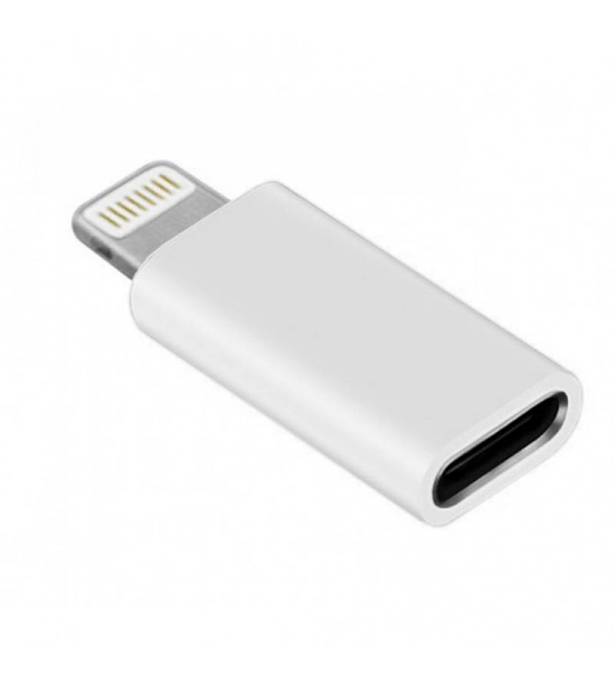 Sbox Mini Adattatore Ricarica Sincronizzazione USB-C™ a Lightning® Bianco