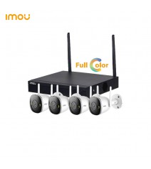 IMOU Kit composto da : 1x  (con HDD da 1TB installato e configurato) e 4x bullet IPC-F22FEP Full Color (IP67, CMOS 1/2.8”, otti