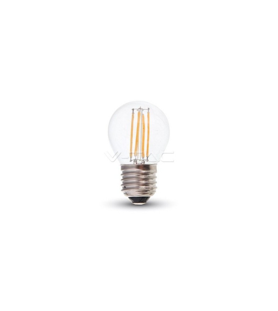 V-Tac Lampadina Led Bulbo Filamento 6W Attacco E27 4000K G45