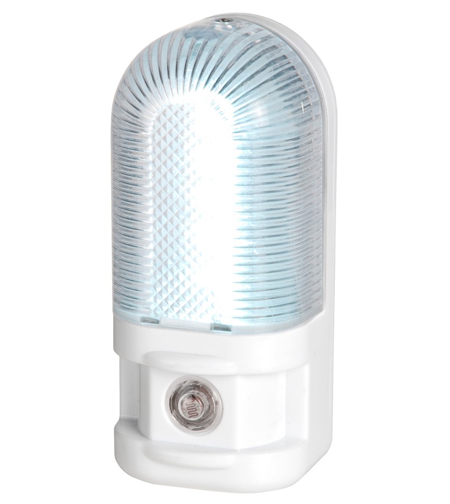 Boston Luce Notturna a 5 Led 1W 14Lm 2900K Con Sensore Crepuscolare