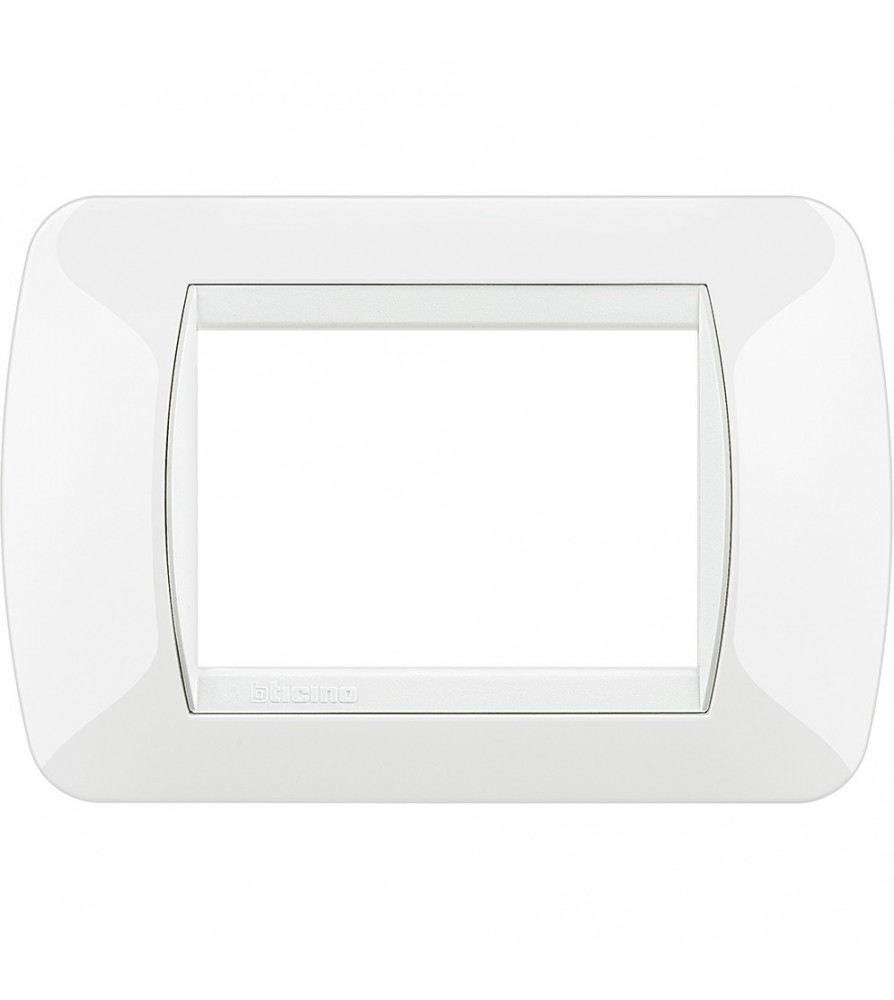 Bticino Living Light Placca 3 moduli in tecnopolimero bianca