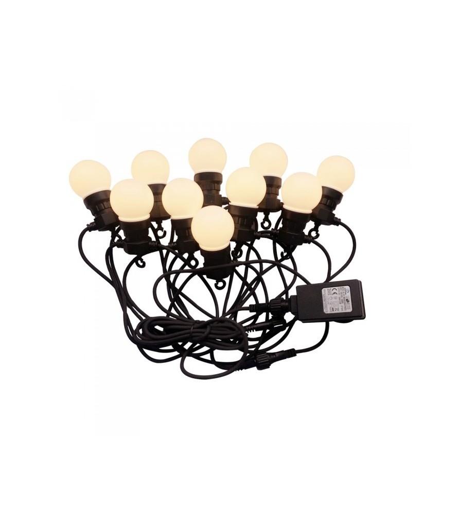 V-Tac Catena da 20 Lampadine Led Mini Globo Multicolore per Interno e Esterno 3000K