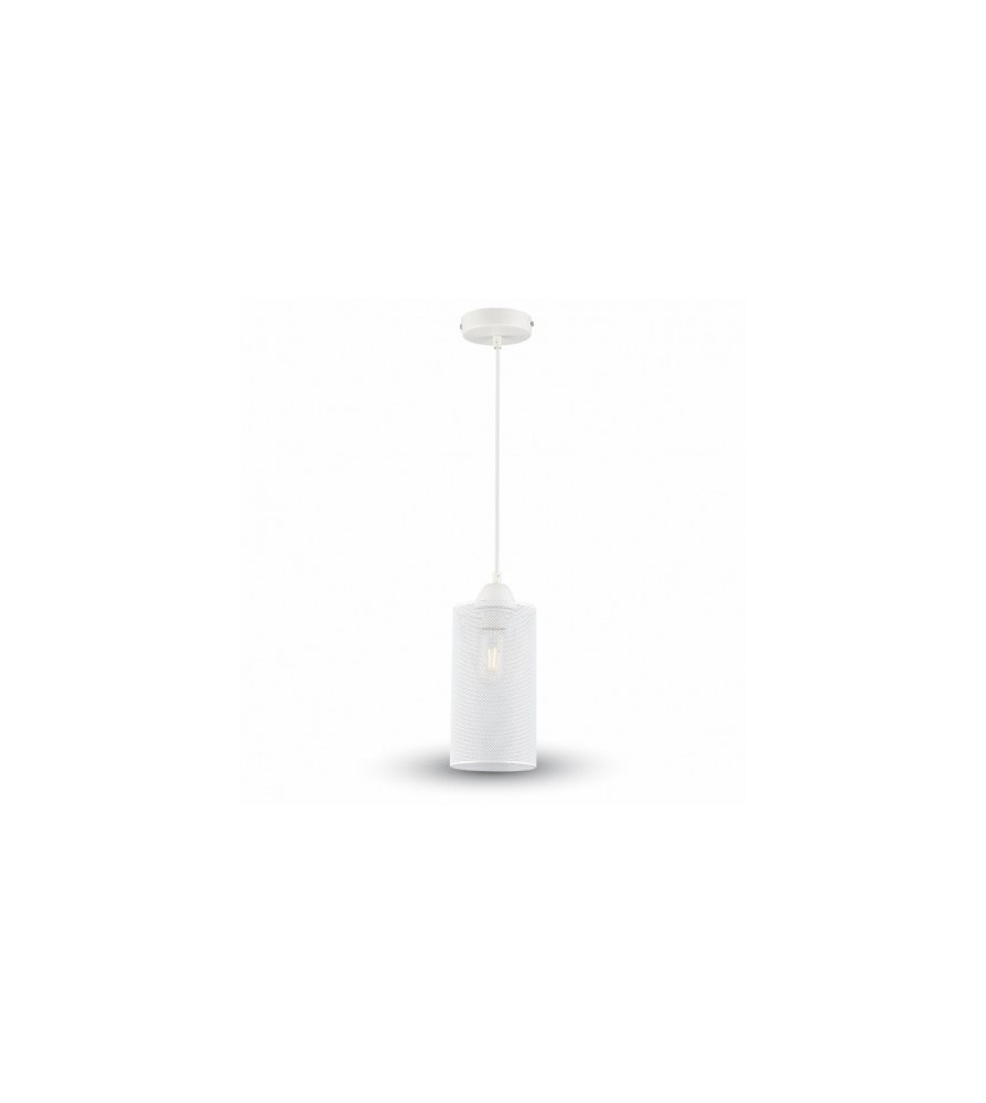 V-Tac Lampadaio a Sospensione Bianco Opaco con Baldacchino Bianco