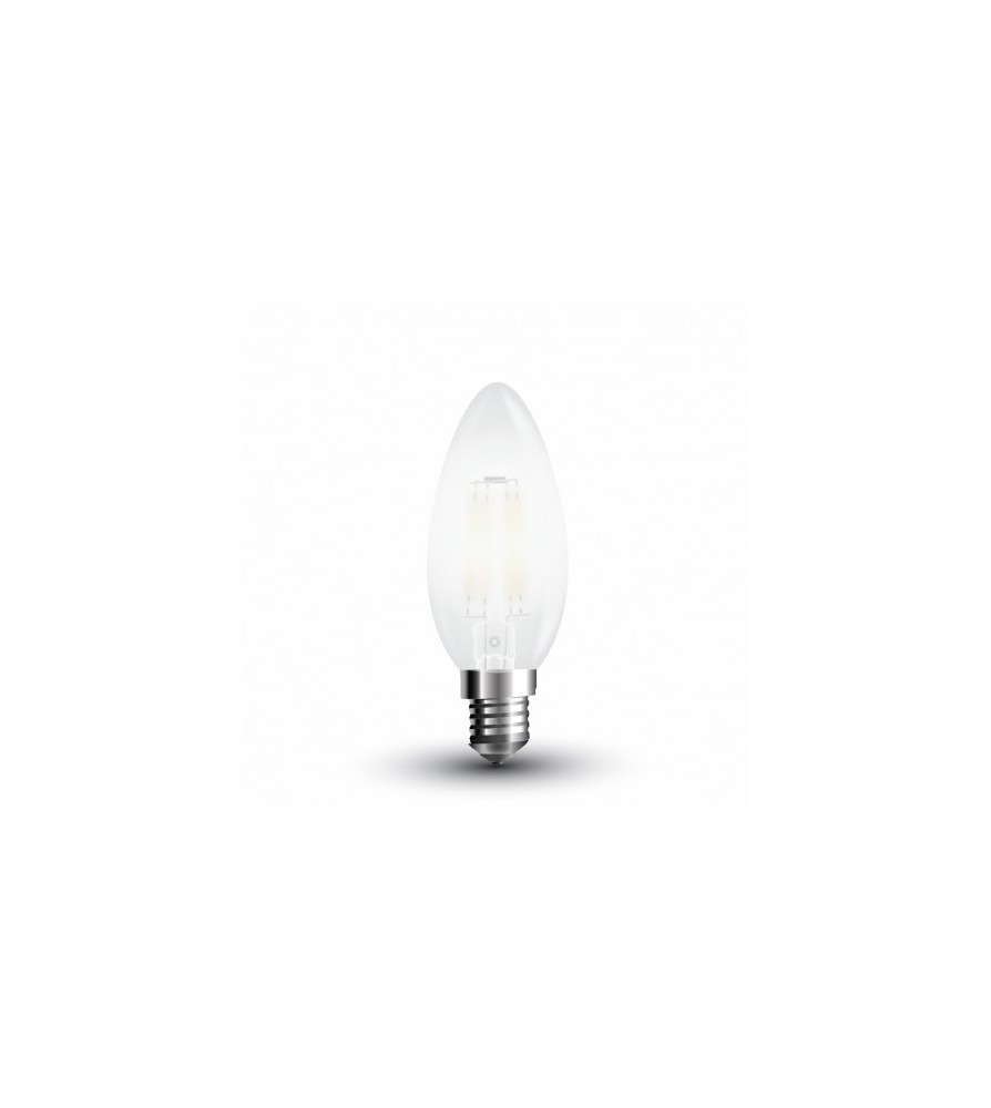 V-Tac Lampadina Led Oliva Stile Classico 4W Attacco E14 2700K