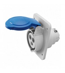 Gewiss Presa Fissa da Incasso A 10° HP - IP44/IP54 - 2P+T 16A 200-250V 50/60HZ - Blu - 6H - Cablaggio a Vite