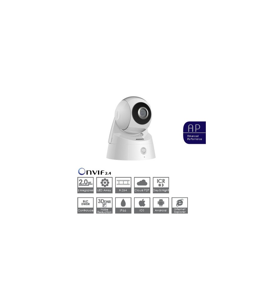 Telecamera ptz 2 mp con pir integrato ottica fissa 4 mm 12 Led ir portata finon a 10 mt wi-fi integrato